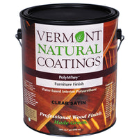 Vermont Natural Coatings  PolyWhey  Satin  Clear  Water-Based  Furniture Finish  1 gal. (Pack of 4)