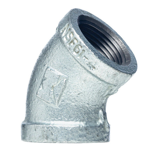 Mueller 2-1/2 in.   FPT  T X 2-1/2 in.   D FPT  Galvanized Cast iron Elbow