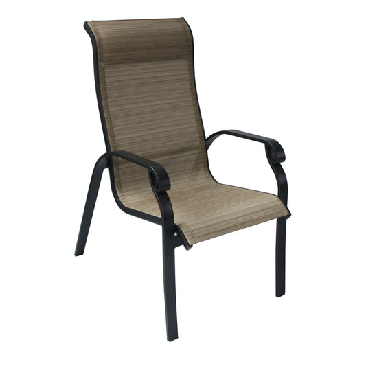 Living Accents  Brown  Aluminum Frame Chair