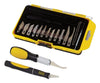 Steel Grip  8 in. Sliding  Hobby Knife Set  Black  16 pc.