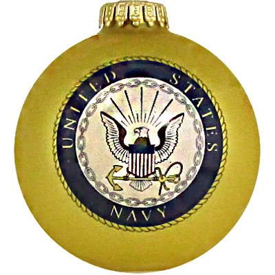 U.S. Navy Glass Ornament, 3.25-In.