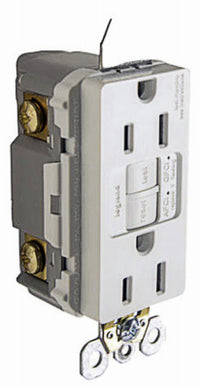 Radiant Self-Testing GFCI/AFCI Outlet, Dual Function, White, 15-Amp