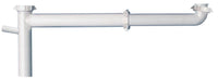 Keeney 127AW 1-1/2" White End Outlet Continuous Waste With Baffle Tee