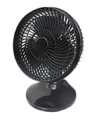 Cool Works F-7090 8 2-Speed Black Plastic Oscillating Turbo Fan