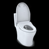 TOTO® WASHLET®+ Aquia® IV One-Piece Elongated Dual Flush 1.28 and 0.8 GPF Toilet with Auto Flush S550e Bidet Seat, Cotton White - MW6463056CEMFGA#01