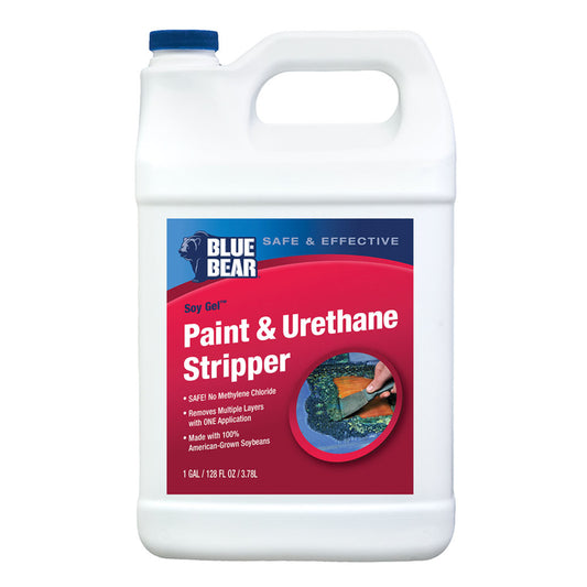 Blue Bear Soy Gel Paint and Urethane Stripper 1 gal. (Pack of 4)