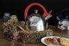 Acacia Red Stainless Steel 2.1Qts. Tea Kettle