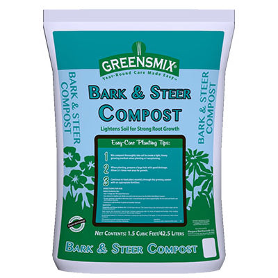 Bark & Steer Compost, 1.5-Cu. Ft.