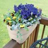 Bloomers Railing Planter with Drainage Holes – 24" – White