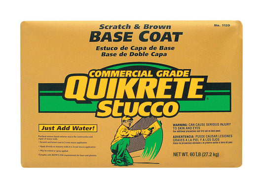 Quikrete 60 lb Indoor and Outdoor Stucco Base Coat