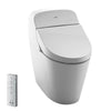 TOTO® WASHLET® G400 Bidet Seat with Integrated Dual Flush 1.28 or 0.9 GPF Toilet with PREMIST, Cotton White - MS920CEMFG#01