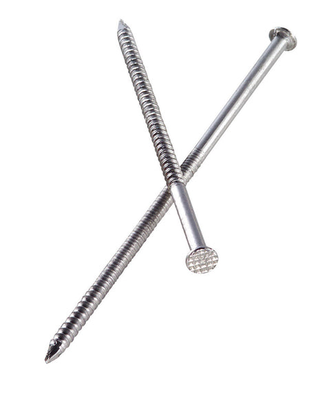 Clavos Swan Secure Kraft para revestimiento, 5/32", 7 D, acero inoxidable 316, calibre 0,095, 1 lb.