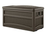 Suncast 46 in. W X 24 in. D Brown Plastic Deck Box with Seat 73 gal