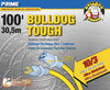 Prime Bulldog Tough Outdoor 100 ft. L Yellow Extension Cord 10/3