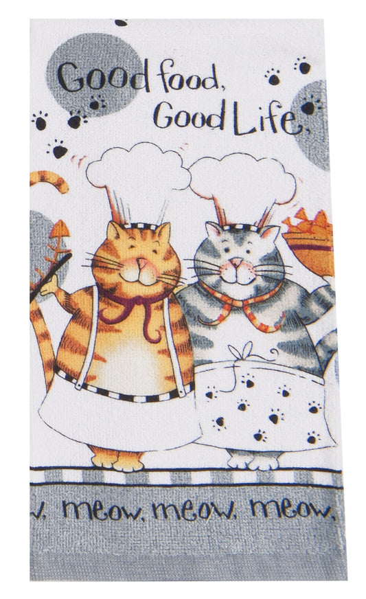 Kay Dee R2630 Happy Cat Terry Towel (Pack of 6)