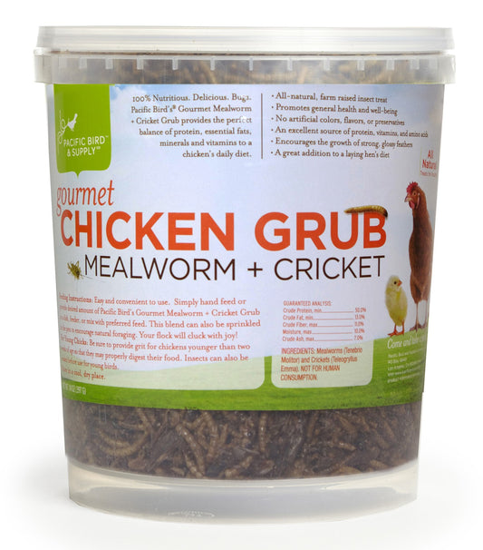 Pacific Bird & Supply Co Inc Pb-0050 14 Oz Gourmet Chicken Grub Mealworm