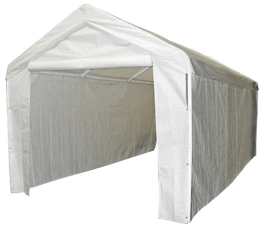 Caravan Canopy Sports 12000211010 White Domain® Carport Sidewall Kit                                                                                  