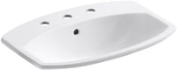 LAV SELF-RIM SINK WHT K2351-8-0