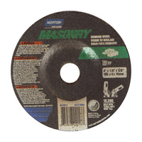 Norton Masonry 4 in. D X 5/8 in. in. Grinding Wheel