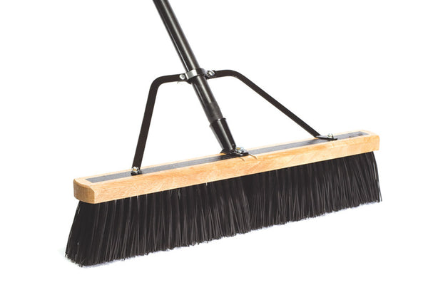 Escoba de empuje Dqb Industries 09944 de 24" con mango y soporte