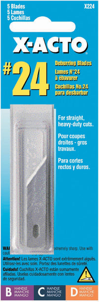 X Acto X224 5 Pack No. 24 Deburring Blade