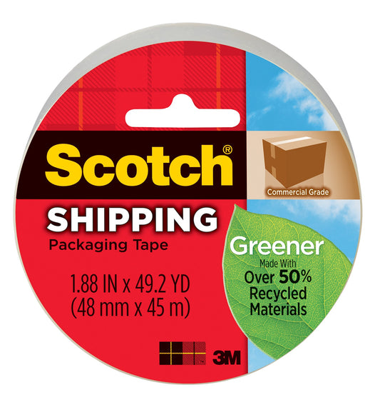 Scotch 3750g 1.88 X 49 Yards Greener Shipping Tape