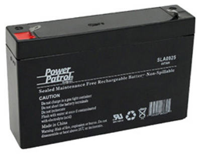Sealed Lead Acid Battery, 6-Volt, 7-Amp