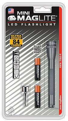Maglite Mini 100 lm Gray LED Flashlight AAA Battery