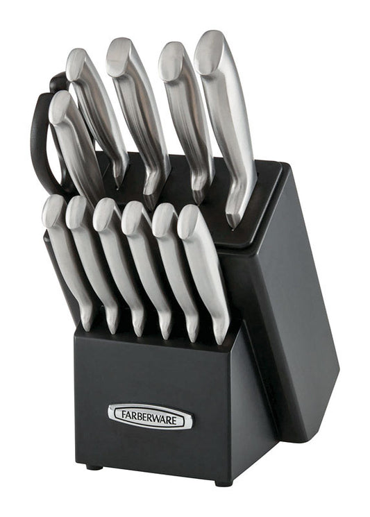 Farberware  Edgekeeper Pro  Assorted in. L Carbon Steel  Knife Set  13 pc.