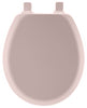Bemis Cameron Round Pink Enameled Wood Toilet Seat
