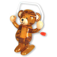 Z WindUps 70900 3" X 2" X 3" Teddy The Wind Up Jump Rope Bear