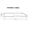 Alexandria Moulding 8 ft. L Primed White MDF Moulding (Pack of 4)