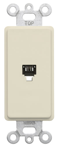 Leviton 40649-026-00T Light Almond Phone Jack