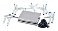 AHC 20 ft. W X 20 ft. L Heavy Duty Polyethylene Canopy Kit Silver
