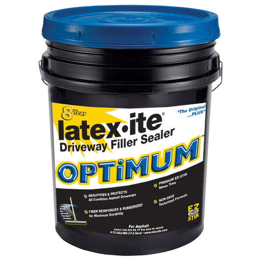 Latex-Ite  Optimum  Black  Asphalt  Driveway Sealer  4.75 gal.