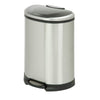 Honey-Can-Do 13.2 gal Silver Stainless Steel Step-On Trash Can