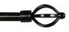 Kenney Black Curtain Rod 28 in. L X 48 in. L