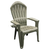 Adams Big Easy Gray Polypropylene Adirondack Chair