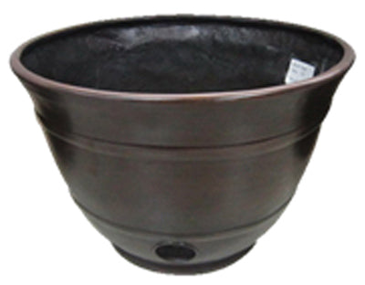 Hose Pot, Holds 100-Ft. of Hose, Burnt Copper Resin