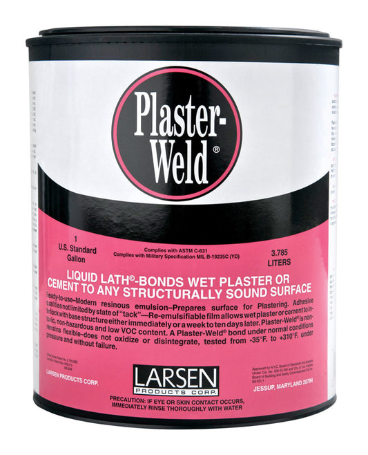 Plaster-Weld High Strength Polyvinyl acetate homopolymer Plaster Bonding Agent 1 gal (Pack of 4).