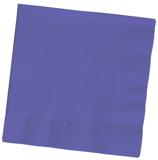 Creative Converting 139371135 Purple 2 Ply Lunch Napkins                                                                                              
