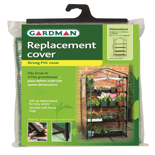 Gardman Clear 63 in. H X 27 in. W Greenhouse Replacement Cover