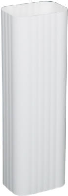 Amerimax Downspout K-Style 3 " X 4 " X 10 ' Aluminum White (Case of 10)