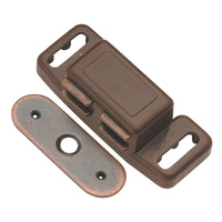 Hickory Hardware P659-STB 1-1/2" Statuary Bronze Metal Magnetic Cabinet Door Catch