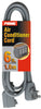 Prime Indoor 6 ft. L Gray Extension Cord 14/3 SPT-3