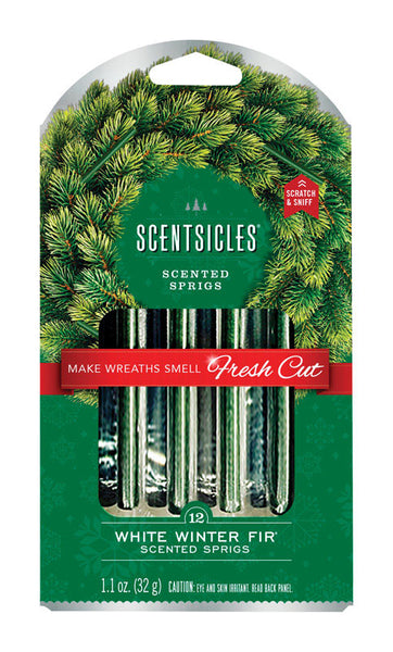 Scentsicles Wreath Winter Fir Scent Fragrance Sticks 1.1 oz. Solid (Pack of 24)