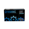 Gloveworks Nitrile Disposable Gloves Medium Blue Powdered 100 pk