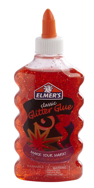 Elmer's Black Classic Glitter Glue Washable 6 FL oz. Make your SLIME!!!