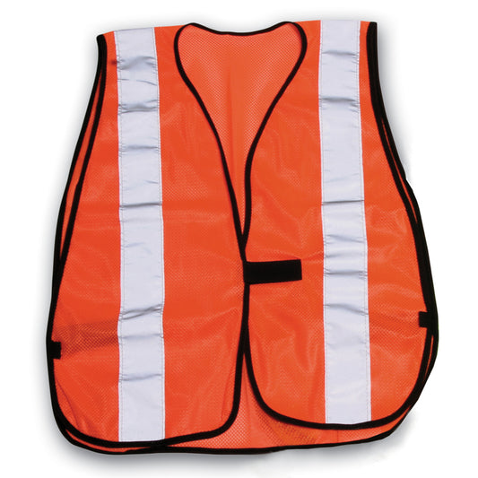 Honeywell Reflective Safety Vest with Reflective Stripe Orange One Size Fits Most
