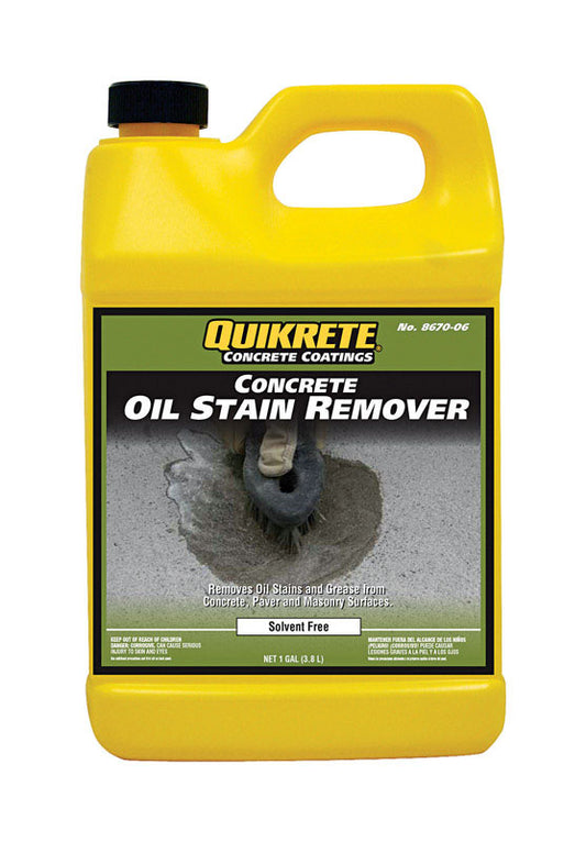Quikrete Clear Clear Oil Stain Remover 1 gal. (Pack of 4)